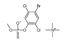 (4-bromo-2,5-dichlorophenoxy)-methoxy-oxido-sulfanylidene-λ5-phosphane,tetramethylazanium Structure
