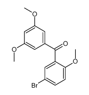 (5-Bromo-2-methoxyphenyl)(3,5-dimethoxyphenyl)methanone Structure