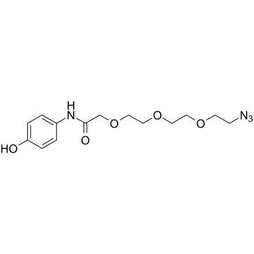 Phenol-amido-C1-PEG3-N3 Structure