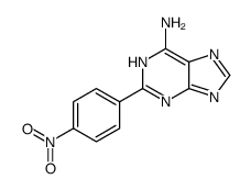 2-(PARA-NITROPHENYL)-ADENINE结构式