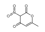 6-methyl-3-nitro-pyran-2,4-dione结构式