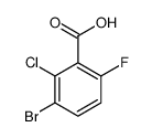 3-溴-2-氯-6-氟苯甲酸结构式