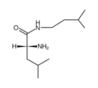 Pentanamide, 2-amino-4-methyl-N-(3-methylbutyl)-, (2R)- Structure
