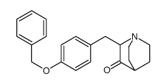 2-[(4-phenylmethoxyphenyl)methyl]-1-azabicyclo[2.2.2]octan-3-one结构式