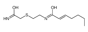 N-[2-(2-amino-2-oxoethyl)sulfanylethyl]hept-2-enamide Structure