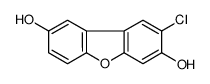 8-chlorodibenzofuran-2,7-diol结构式