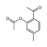(2-acetyl-5-methylphenyl) acetate Structure