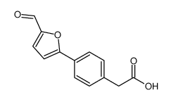 2-[4-(5-formylfuran-2-yl)phenyl]acetic acid结构式