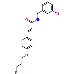 (E)-N-(3-CHLOROBENZYL)-3-[4-(3-FLUOROPROPOXY)PHENYL]-2-PROPENAMIDE Structure