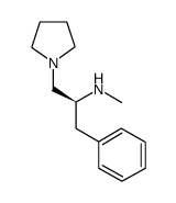 (S)-甲基-(2-苯基-1-吡咯烷-1-甲基乙基)-胺结构式