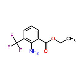 Ethyl 2-amino-3-(trifluoromethyl)benzoate结构式