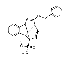 dimethyl (10-(benzyloxy)-3,3a,8,8a-tetrahydro-3,8-ethenoindeno[2,1-c]pyrazol-8a-yl)phosphonate Structure