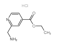 2-(氨基甲基)-4-吡啶甲酸乙酯盐酸盐结构式