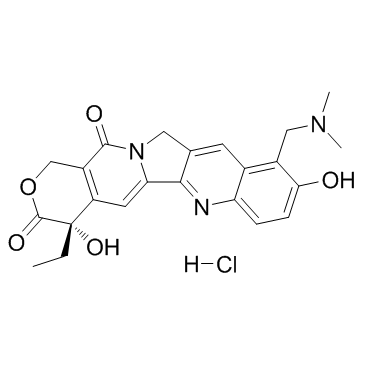 Topotecan hydrochloride structure