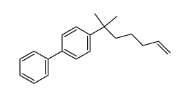 4-(1,1-dimethylhex-5-en-1-yl)biphenyl结构式