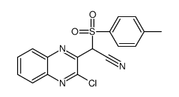 (3-氯-2-喹噁啉)-(甲苯-4-磺酰基)-乙腈结构式