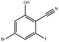 4-溴-2-氟-6-羟基苄腈结构式