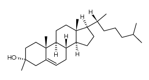 3β-methyl-5-cholesten-3-ol Structure