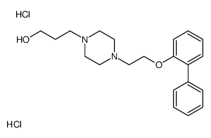 4-(2-((1,1'-Biphenyl)-2-yloxy)ethyl)-1-piperazineethanol, dihydrochloride Structure