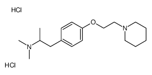 N,N-dimethyl-1-[4-(2-piperidin-1-ylethoxy)phenyl]propan-2-amine,dihydrochloride结构式