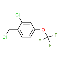 2-Chloro-4-(trifluoromethoxy)benzyl chloride Structure