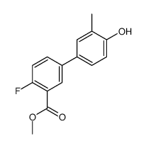 methyl 2-fluoro-5-(4-hydroxy-3-methylphenyl)benzoate Structure