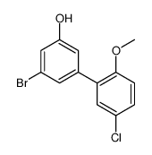 3-bromo-5-(5-chloro-2-methoxyphenyl)phenol结构式