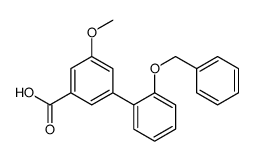 3-methoxy-5-(2-phenylmethoxyphenyl)benzoic acid结构式