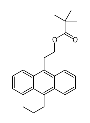 2-(10-propylanthracen-9-yl)ethyl 2,2-dimethylpropanoate Structure