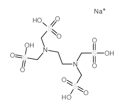 Methanesulfonic acid,1,1',1'',1'''-(1,2-ethanediyldinitrilo)tetrakis-, sodium salt (1:4) Structure