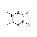 2-chloro-1,3,4,5,6-pentamethyl-1,3,5,2,4,6-triazatriborinane结构式