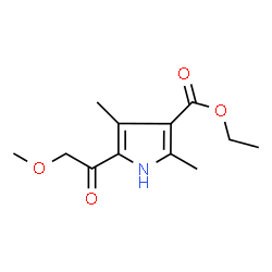 Ethyl 5-(methoxyacetyl)-2,4-dimethyl-1H-pyrrole-3-carboxylate Structure