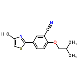 2-异丁氧基-5-(4-甲基噻唑-2-基)苯甲腈结构式