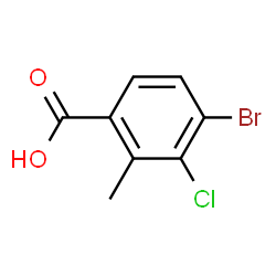 4-Bromo-3-chloro-2-methylbenzoic acid structure