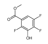 2,4,5-三氟-3-羟基苯甲酸甲酯结构式