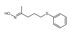 5-phenylthio-2-pentanone oxime Structure