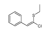 (E)-(1-chloro-2-phenylvinyl)(ethyl)sulfane结构式