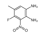 4-fluoro-5-methyl-3-nitrobenzene-1,2-diamine Structure