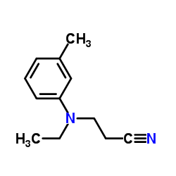 3-(N-Ethyl-m-toluidino)propiononitrile structure
