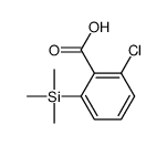 2-chloro-6-trimethylsilylbenzoic acid Structure