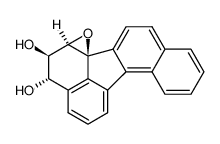 trans-4,5-dihydroxy-anti-6,6a-epoxy-4,5,6,6a-tetrahydrobenzo(j)fluoranthene结构式