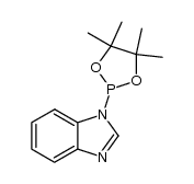 2-(benzimidazol-1-yl)-4,4,5,5-tetramethyl-1,3,2-dioxaphospholane结构式