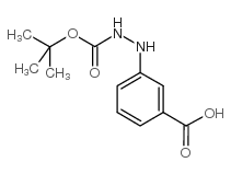 3-(N'-tert-Butoxycarbonyl-hydrazino)-benzoic acid Structure