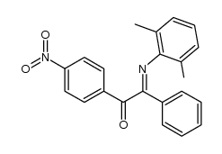 1-(4-nitrophenyl)-2-phenyl-2-(2,6-xylylimino)ethanone Structure