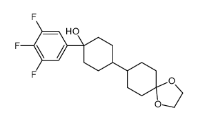 4-(1,4-dioxaspiro[4.5]decan-8-yl)-1-(3,4,5-trifluorophenyl)cyclohexan-1-ol Structure