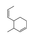 3-methyl-4-prop-1-enylcyclohexene Structure