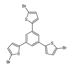 2-[3,5-bis(5-bromothiophen-2-yl)phenyl]-5-bromothiophene Structure