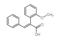 2-(2-Methoxyphenyl)-3-phenylacrylic acid Structure