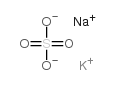 potassium sodium sulfate Structure