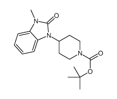 4-(3-甲基-2-氧代-2,3-二氢-苯并咪唑-1-基)-哌啶-1-羧酸叔丁酯结构式